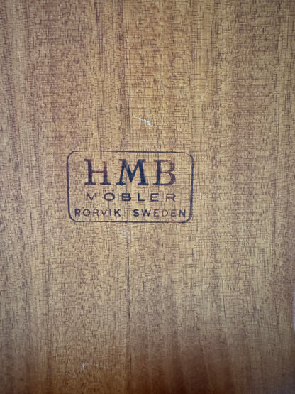 Blombord i teak med kopparlåda